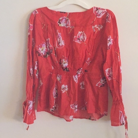 Free People Red Cherish The Light  Size Small Top - Picture 12 of 15